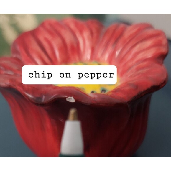 Pier 1 Imports Poppies Salt & Pepper Shakers - Picture 3 of 6